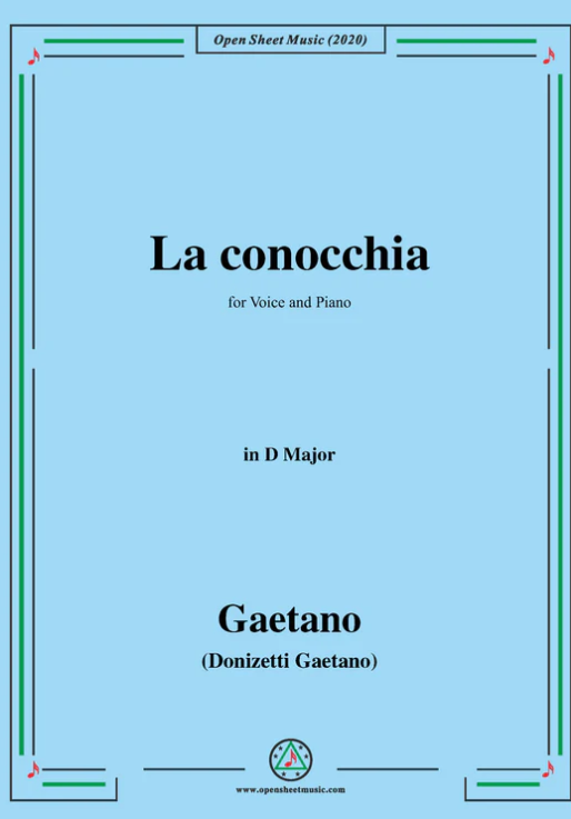 Donizetti-La conocchia