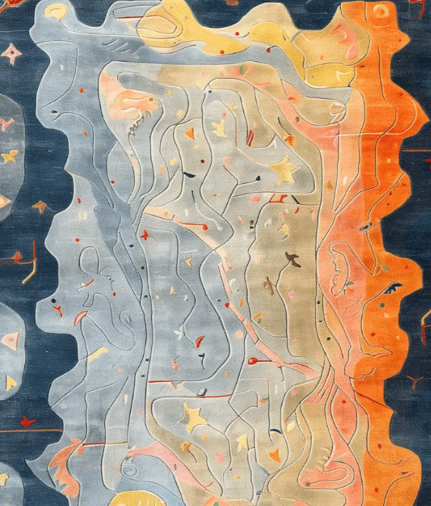 Serenity Waves Hand Tufted Rug