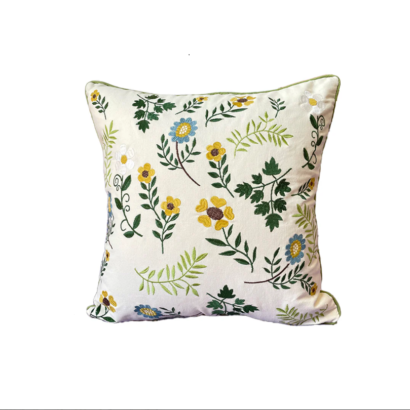 Spring Daisy Throw Pillow Covers