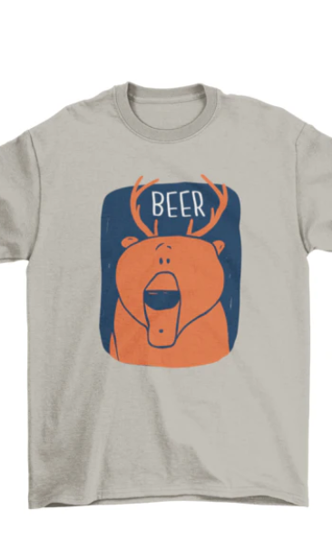 Bear deer t shirt