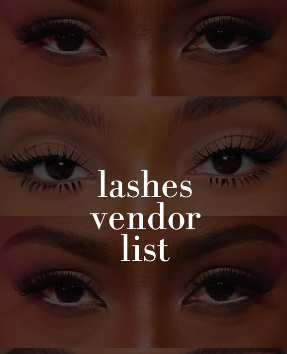 Lashes Vendor List