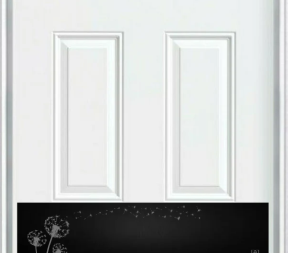 Dandelion Wish Engraved Door Kick Plate