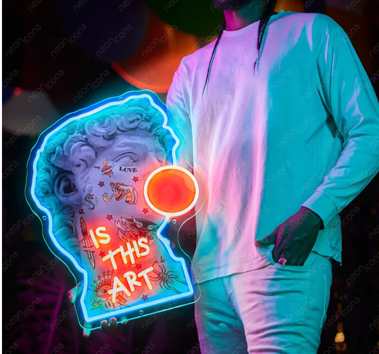 "Is This Art" LED Neon x Acrylic Artwork