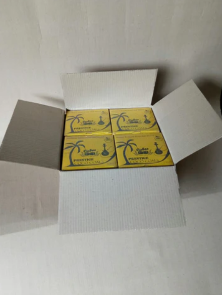 12 boxes of Prestige Coco Hookah Coals Cubes 1 kg - 72 pcs