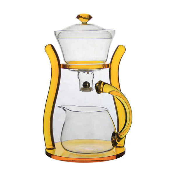 RORA COFFEE SET MAGNETIC WATER DIVERSION KUNGFU TEA SET (GOLD)