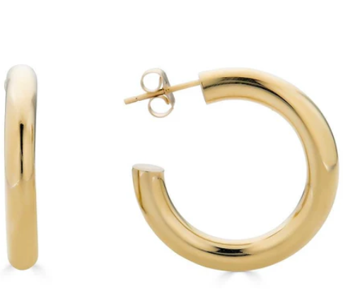 25mm Gold Hoop Earrings