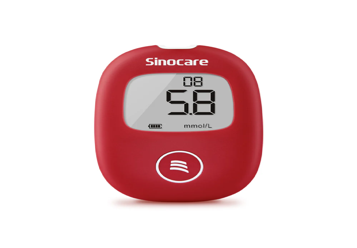 Sinocare Safe AQ smart blood glucose monitor, convenient to carry with painless testing
