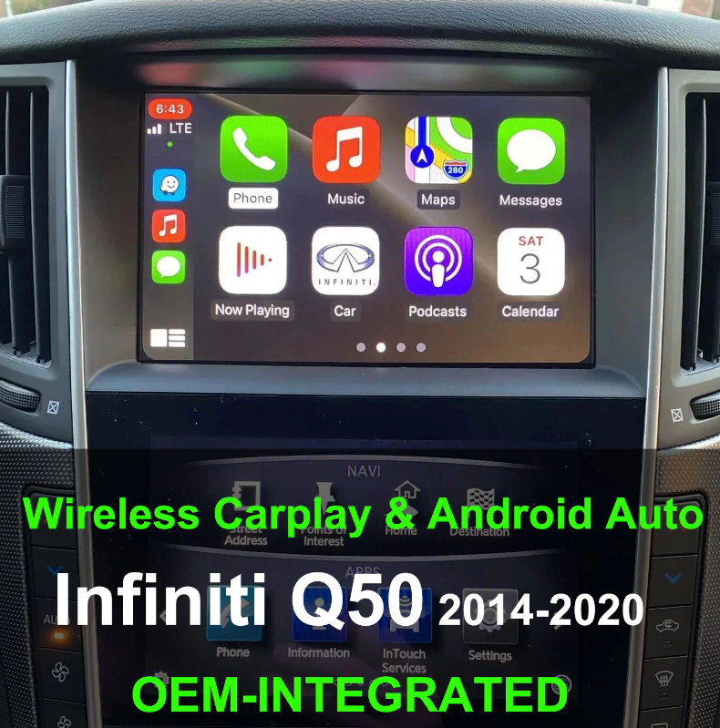 Infiniti Q50 Apple Carplay & Android Auto Module 2014—2022