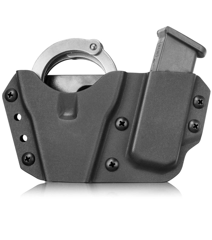 Kydex Handcuff & 9/.40 Double Stack Mag Holder Combo