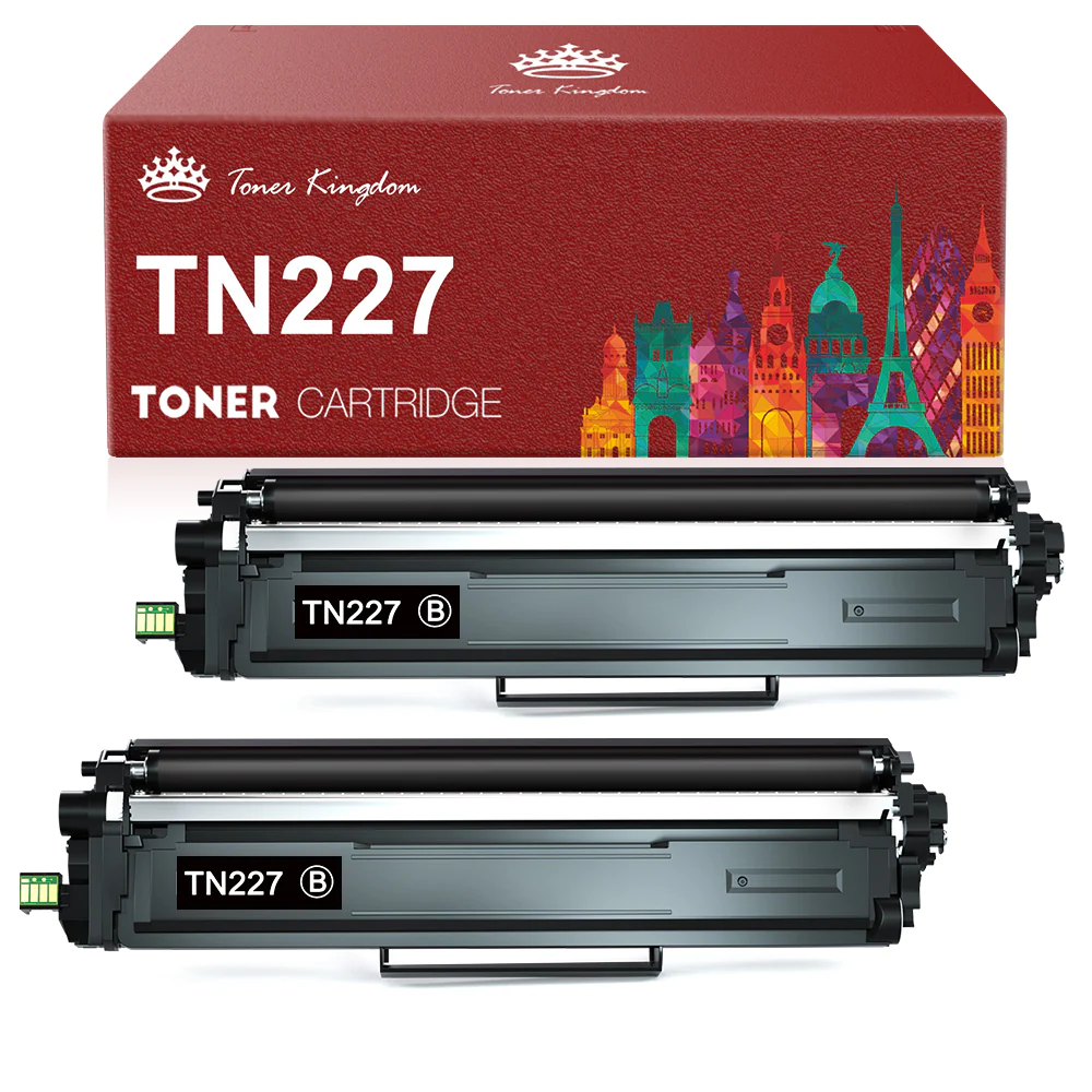 Compatible Brother TN227 TN223 Toner Cartridge — 2 Pack