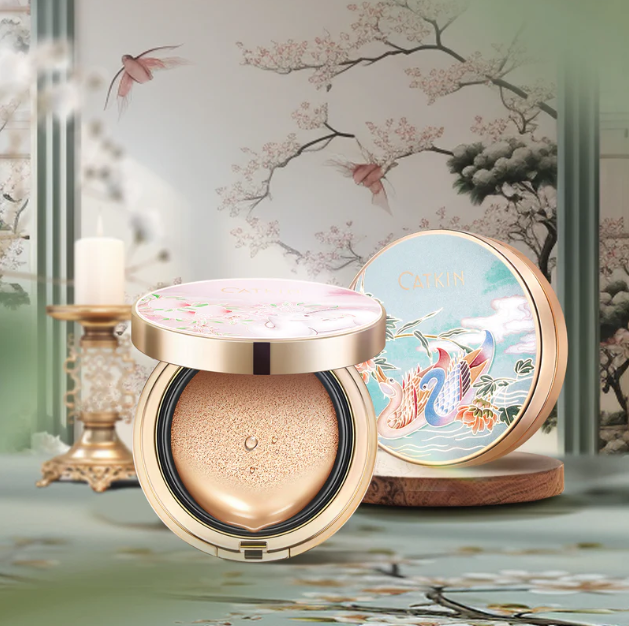 CATKIN Blossom BB Cream Air Cushion Foundation Natural Matte Finish