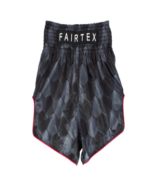 Fairtex BS1901 Stealth Black Slim Cut Muay Thai Boxing Short