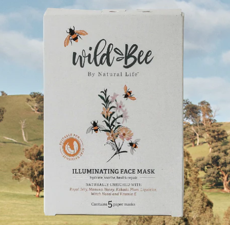 Wild Bee Illuminating Face Mask 5PACK