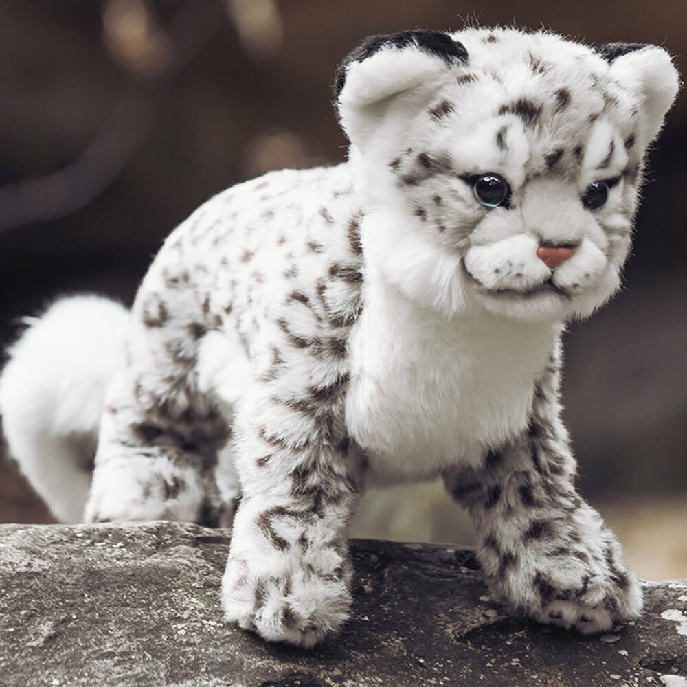  Realistic snow leopard  stuffed plush toy