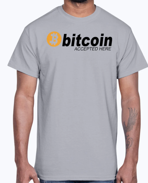 Bitcoin Accepted Here - Hobbies- Cotton Tee