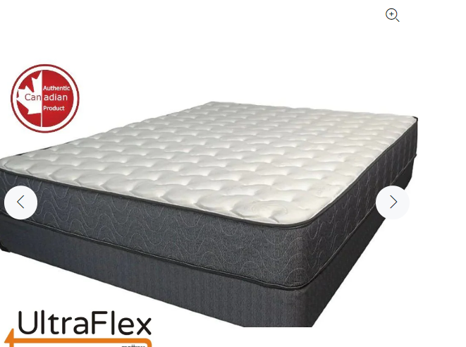 UltraFlex INFINITY Orthopedic Spinal Care, Premium Soy Foam, Eco—friendly Mattress with Waterproof Mattress Protector (Made in Canada)