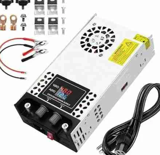 Convertidor de CA a CC Fuente de alimentación variable ajustable de 600 W Convertidor universal de 110 V a 12 V 0-15 V 0-50 A Regulador 5V 6V 9V 12V 14V 15V SMPS Transformador con pantalla LCD para impresora 3D de tira de LED