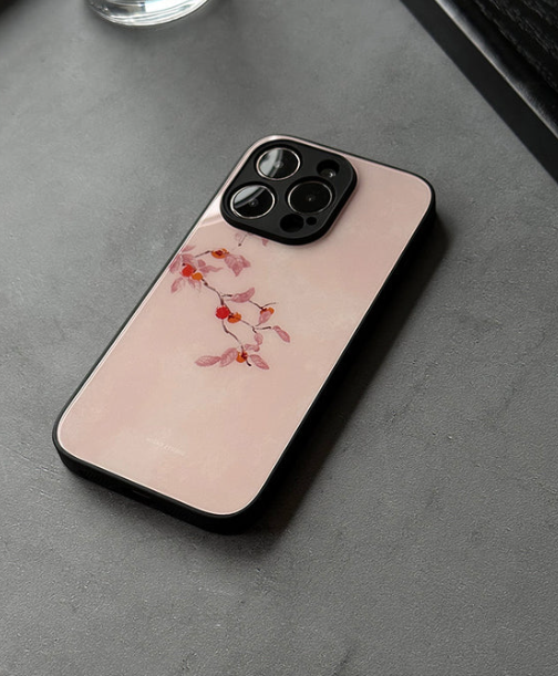 「Chinoiserie」Persimmon Printed Phone Case