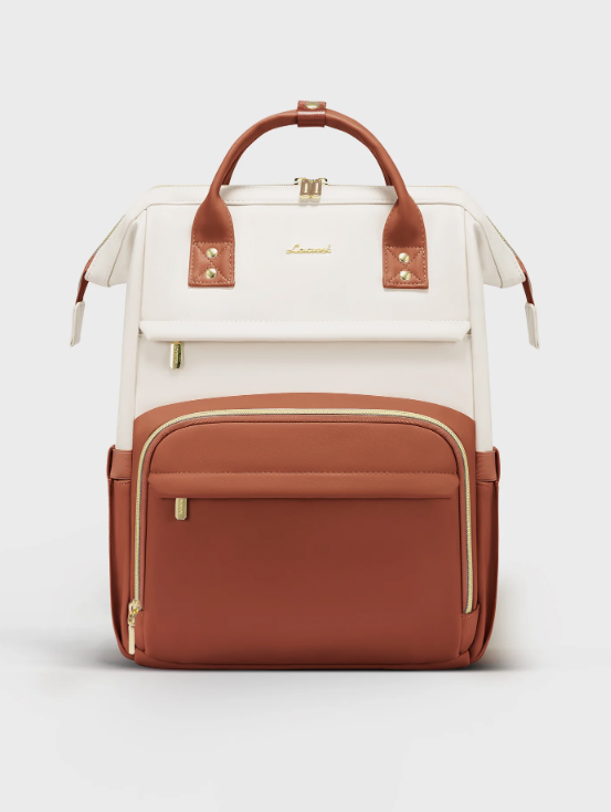 Leather Laptop Backpack, 15.6" 17"