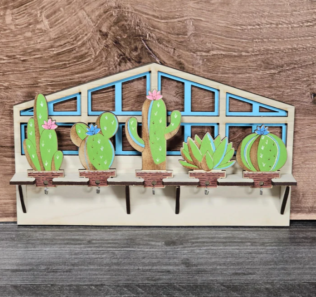 Cactus Keychain Holder