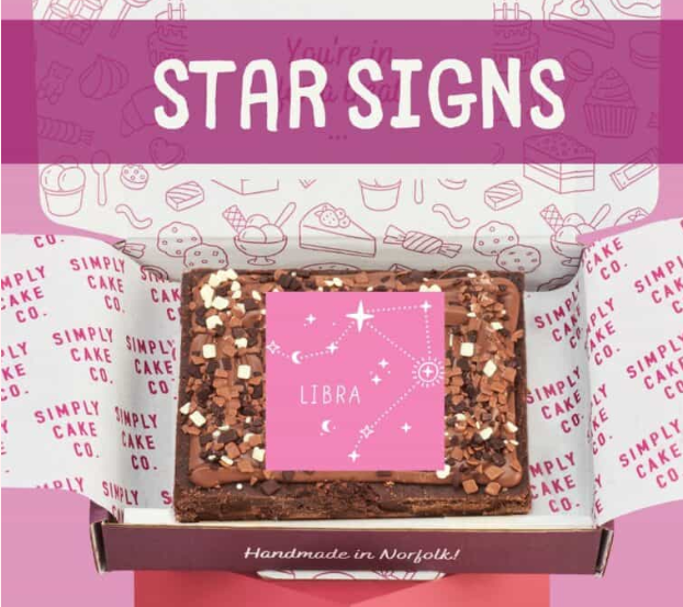 Constellation Star Sign Brownie Slab