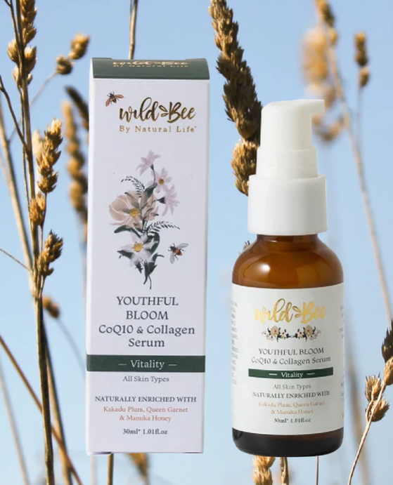 Wild Bee Youthful Bloom — CoQ10 & Collagen Serum 30ml