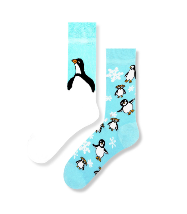 Penguins & Arctic Animals Miss-matched Blue Background (Unisex)
