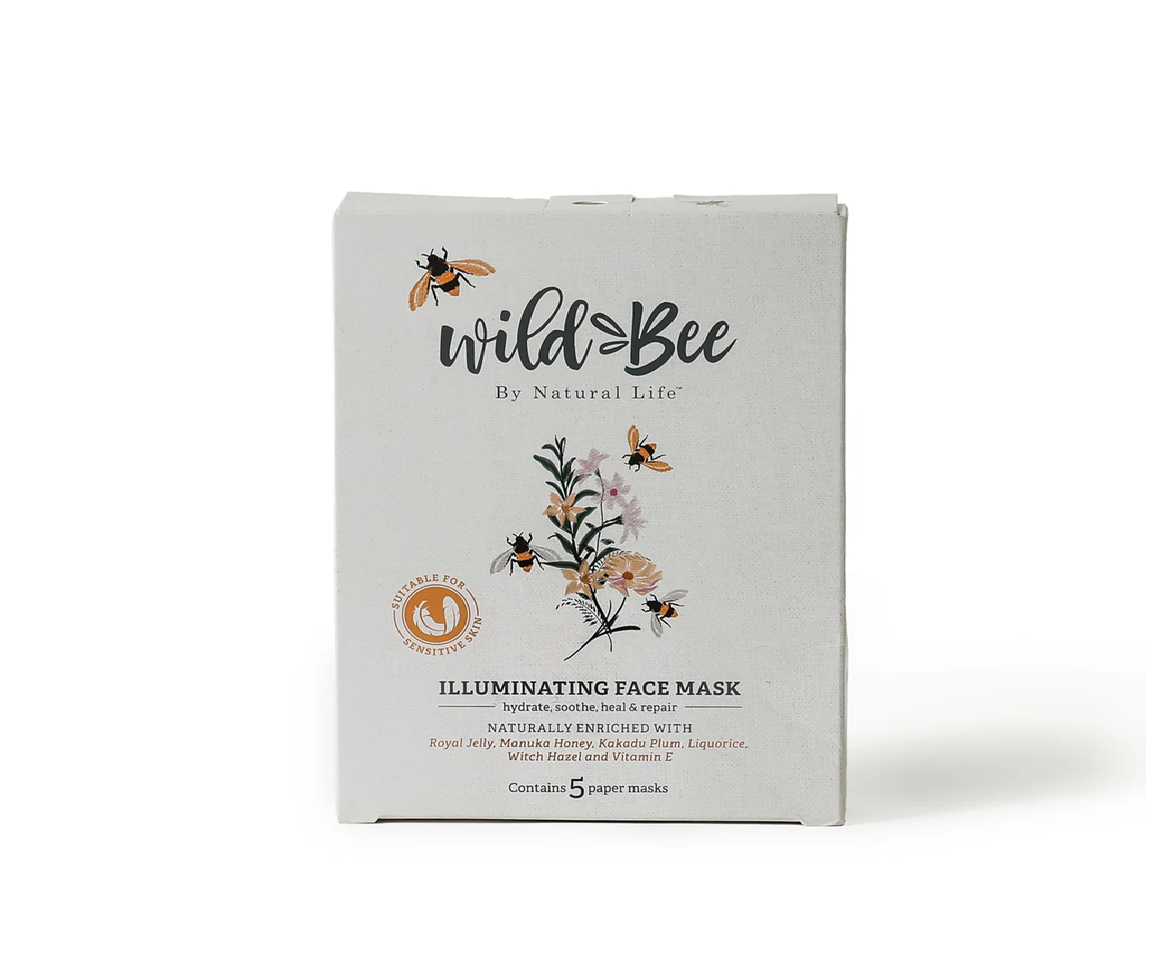 Wild Bee Illuminating Face Mask 5 PACK