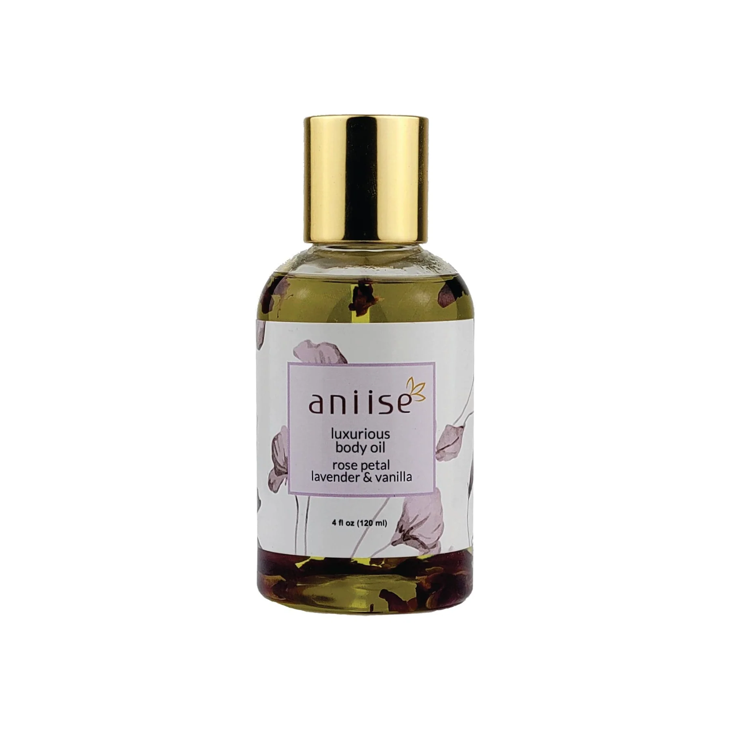 Natural Luxurious Rose Petal Body Oil - Lavender & Vanilla