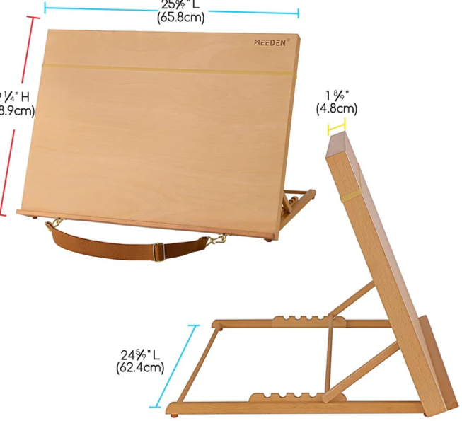 MEEDEN Large Studio Artist Sketching Tabletop Easel