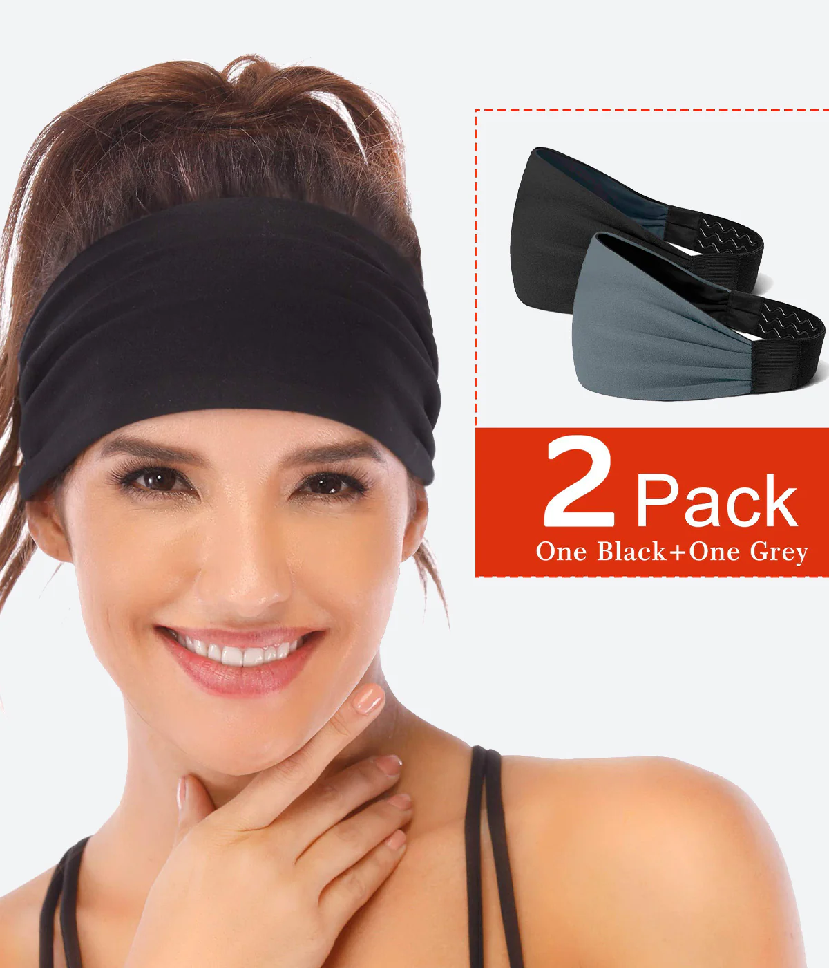 Silicone Grippy Sweatband and Sports Headband