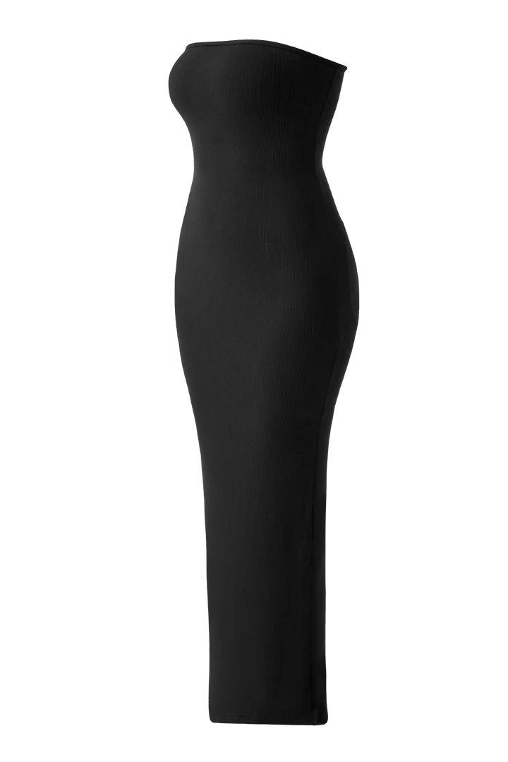 Strapless Maxi Dress With Built—In Shapewear