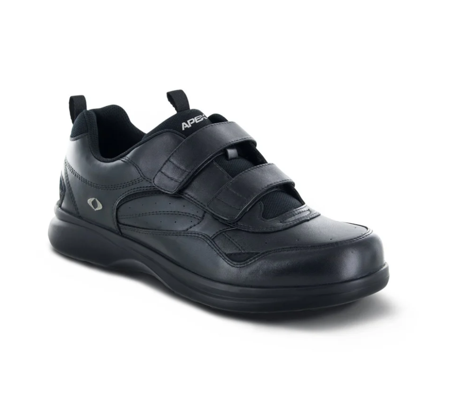 Apex G8010m Ambulator Athletic Double Strap Men's Active Shoe In Black