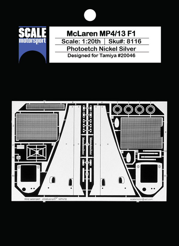 McLaren MP4/13 F1 Photoetch Set Sku#: 8116