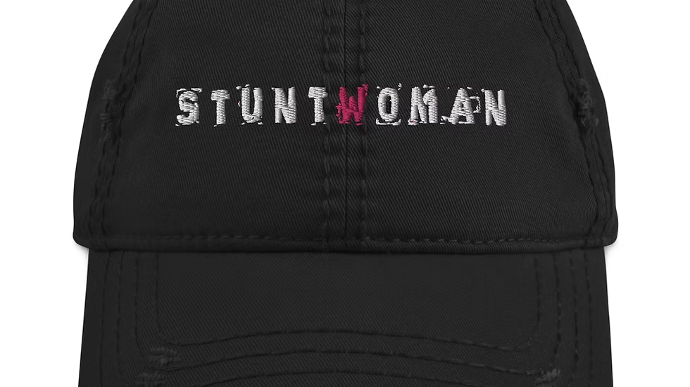 Stunt Woman Distressed Cap