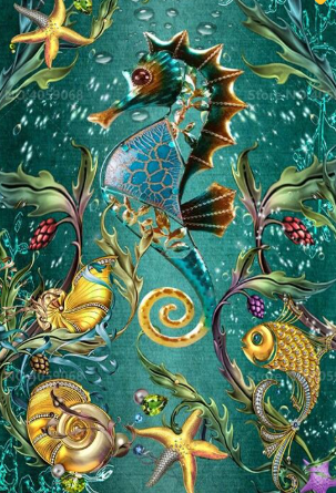 Seahorse - DIY Diamond Painting