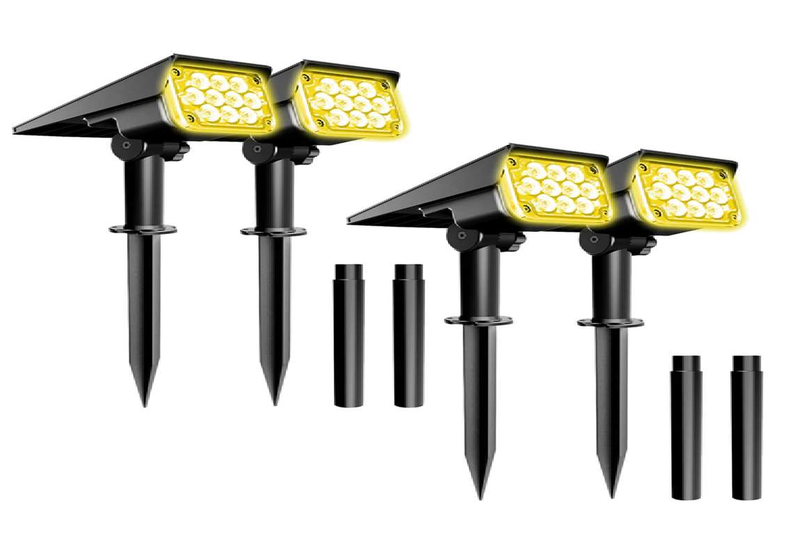 Tsun Solar Spotlights For Trees Warm White