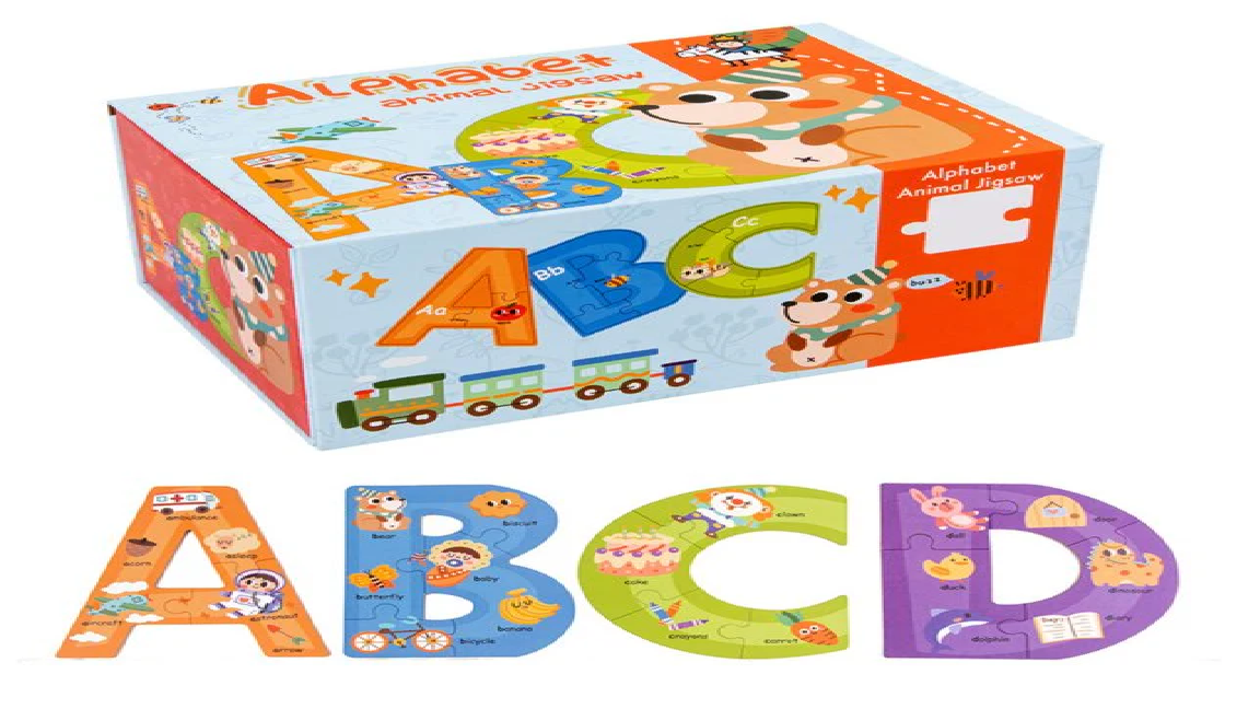 Abcs & 123s Educational Montessori Puzzle - Eco-Friendly