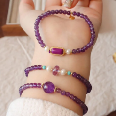 New Natural Amethyst Bracelet