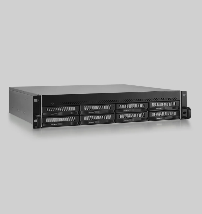 TERRAMASTER U8-500 Plus NAS Storage - 8Bay Core i7 1255U 10-Cores 12-Threads CPU, 16GB DDR5 RAM, Dual 10GbE Ports, 2U Rack Mount Network Attached Storage Peak Performance for Business (Diskless)