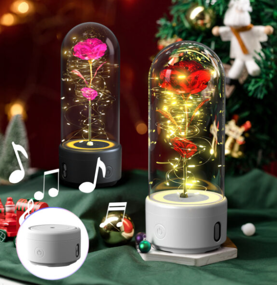 A Unique Blend of Beauty and Functionality: The 2-in-1 Rose Flowers LED Light and Bluetooth Speaker