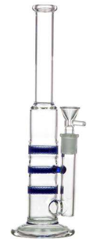 Triple Honeycomb Perc Skinny Water Pipe