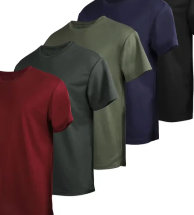 5 Pack Men's Short Sleeve Summer T—Shirts