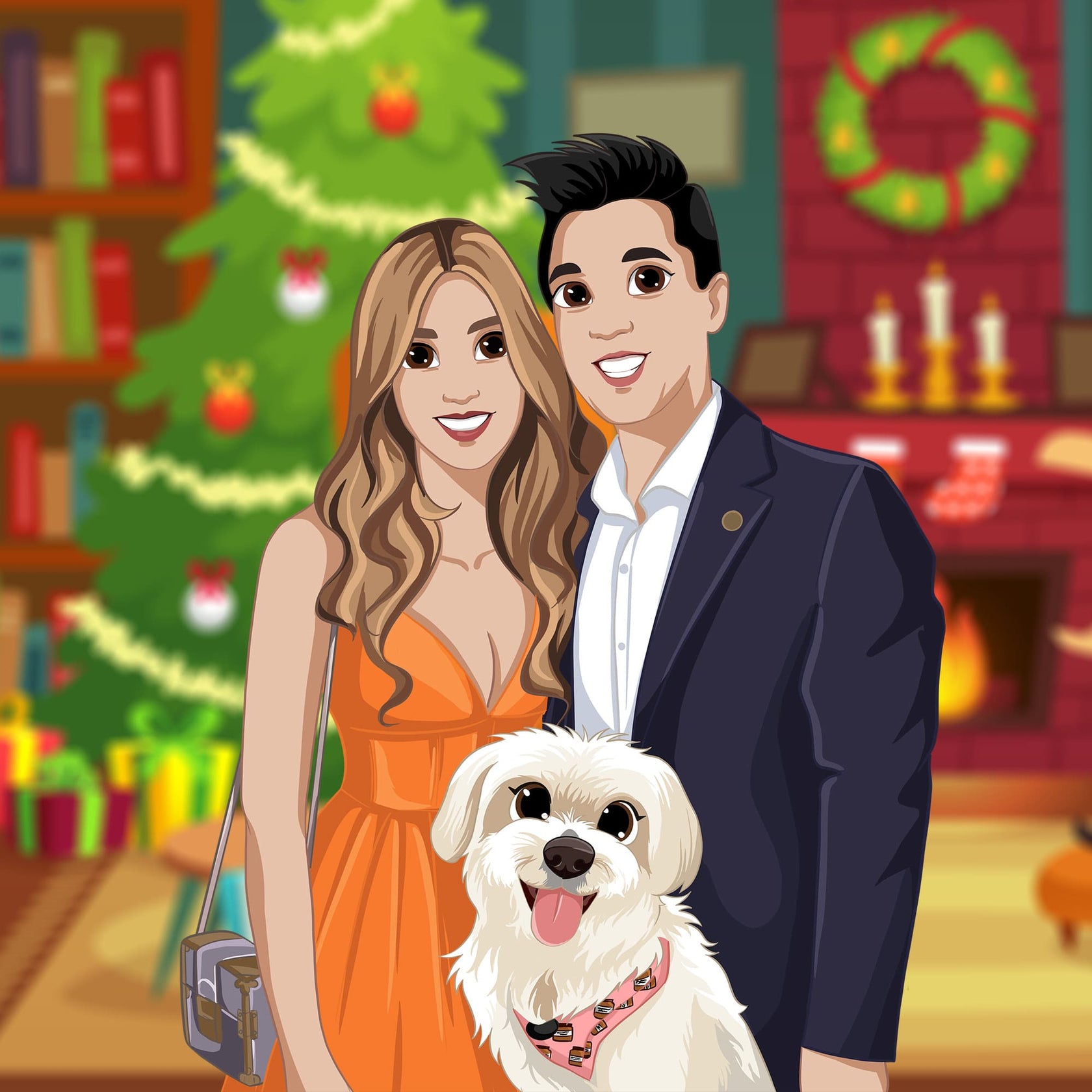 Couple Cartoon Portrait