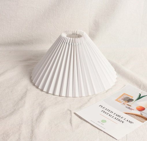 Pleated lampshades for hanging pendant light american retro decor vintage pleated shades