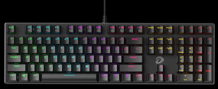 DAREU EK810 SINGLE MODE 108-KEY MECHANICAL GAMING KEYBOARD