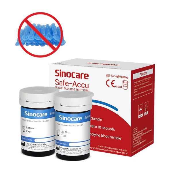 [50pcs] Sinocare Blood Glucose Test Strips without lancets