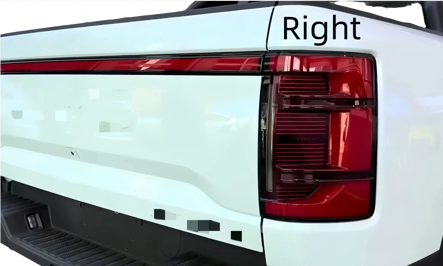 BYD SHARK 6 2024 2025 Taillight Covers Rear Brake Light Masks