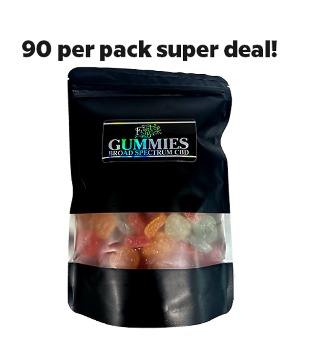 CBD GUMMIES 25 mg each, 30 or 90 pack ON SALE!