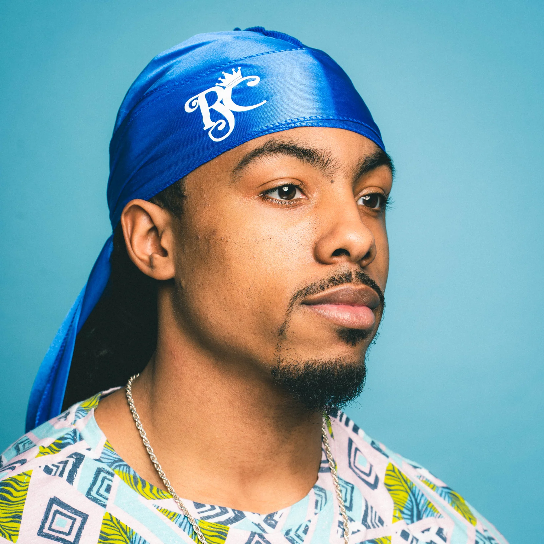 Royal Blue Royal Crown Silk Durag